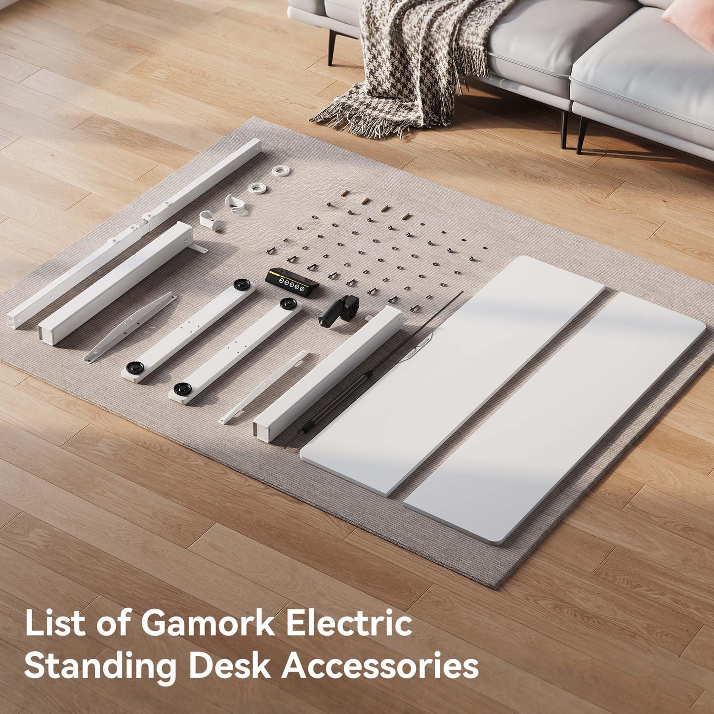 Electric Standing Desk,48x24 Inches Adjustable Height Stand up Desk, Sit Stand Home Office Desk with Splice Board, 3 Preset Heights,Equipped with Hooks,Ergonomic Computer Workstation，Brown