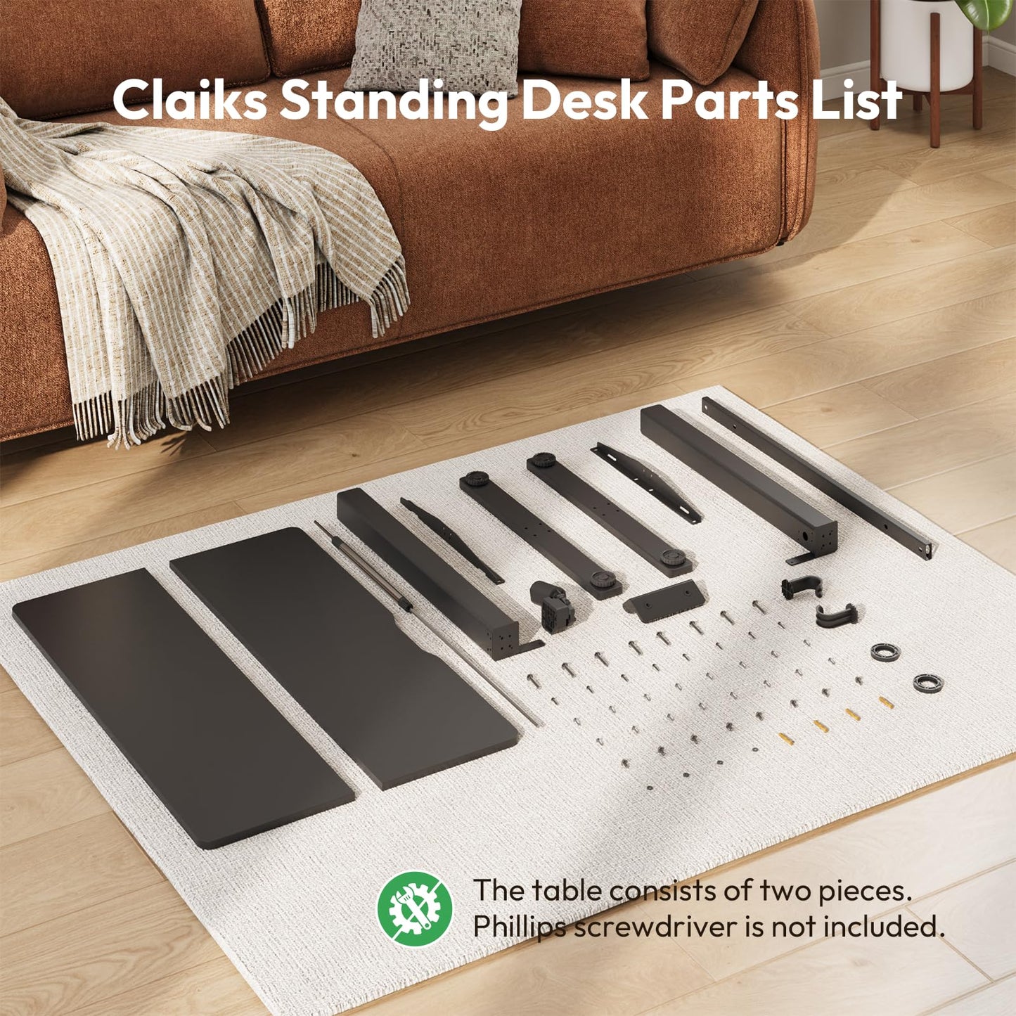 Electric Standing Desk,48x24 Inches Adjustable Height Stand up Desk, Sit Stand Home Office Desk with Splice Board, 3 Preset Heights,Equipped with Hooks,Ergonomic Computer Workstation，Brown